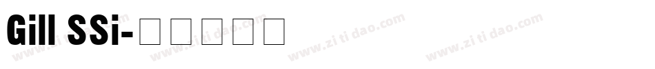 Gill SSi字体转换